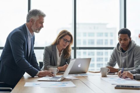 Führende Generationen in der Teamarbeit